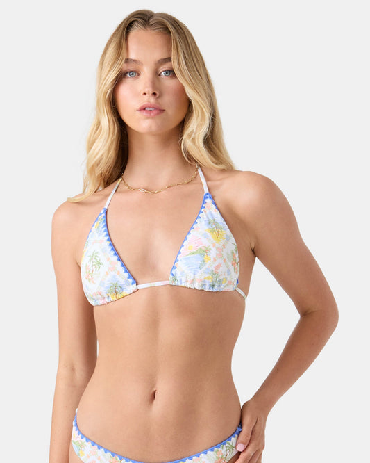 Catch My Drift Tiki Triangle Bikini Top
